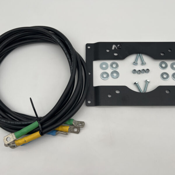 Kit support spécifique de fixation déport 1.5 mètres pour boitier relais de treuil Warn VR Evo Zeon Tabor N4-Offroad