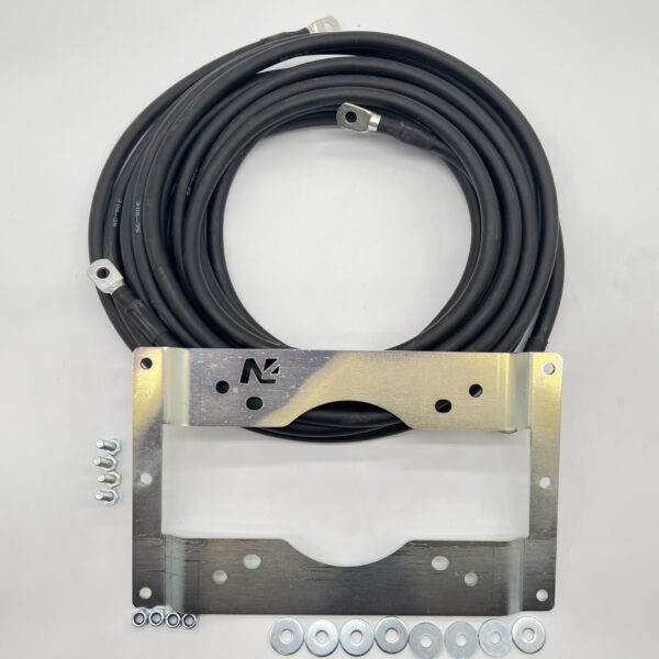 Kit support spécifique de fixation déport 3 mètres pour boitier relais de treuil Warn VR Evo Zeon Tabor N4-Offroad