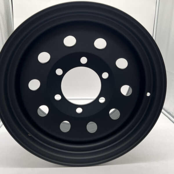 Alternative view of Jante acier monobloc poids lourd en 9x17 Iveco Daily 4x4 avant 2018 N4-Offroad