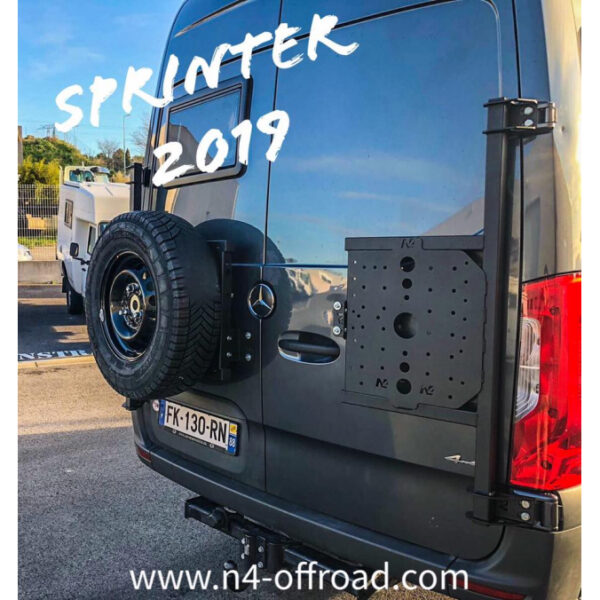 Alternative view of Porte tout sur porte arrière droit Sprinter III après 2018 INOX N4-Offroad