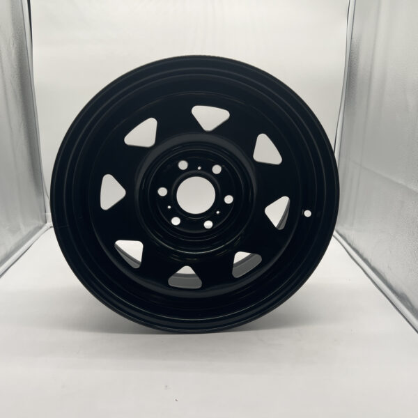 Alternative view of Jante acier Triangular noire 7x16 6x114.3 Nissan Navara D40 D23