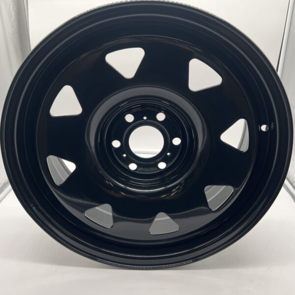 Alternative view of Jante acier Triangular noire 7x17 6x114.3 Nissan Navara D23 N4-Offroad
