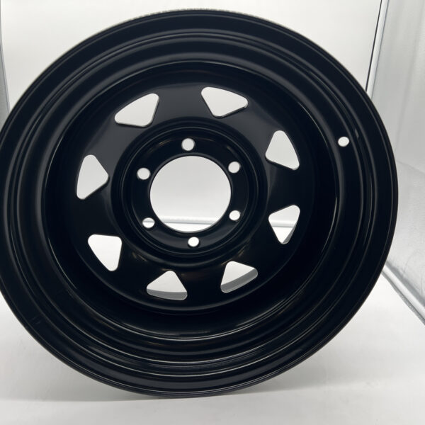 Alternative view of Jante acier Triangular noire 8X16 6x139.7 Land Cruiser Patrol Pajero N4-Offroad
