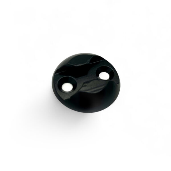 Alternative view of Plaquette simple ancrage Aero aluminium anodise noir