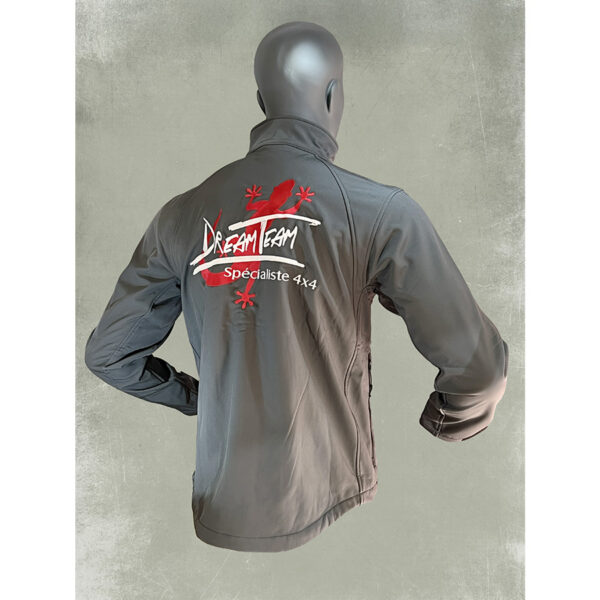 Alternative view of Veste softshell Dream Team Car gris titanium