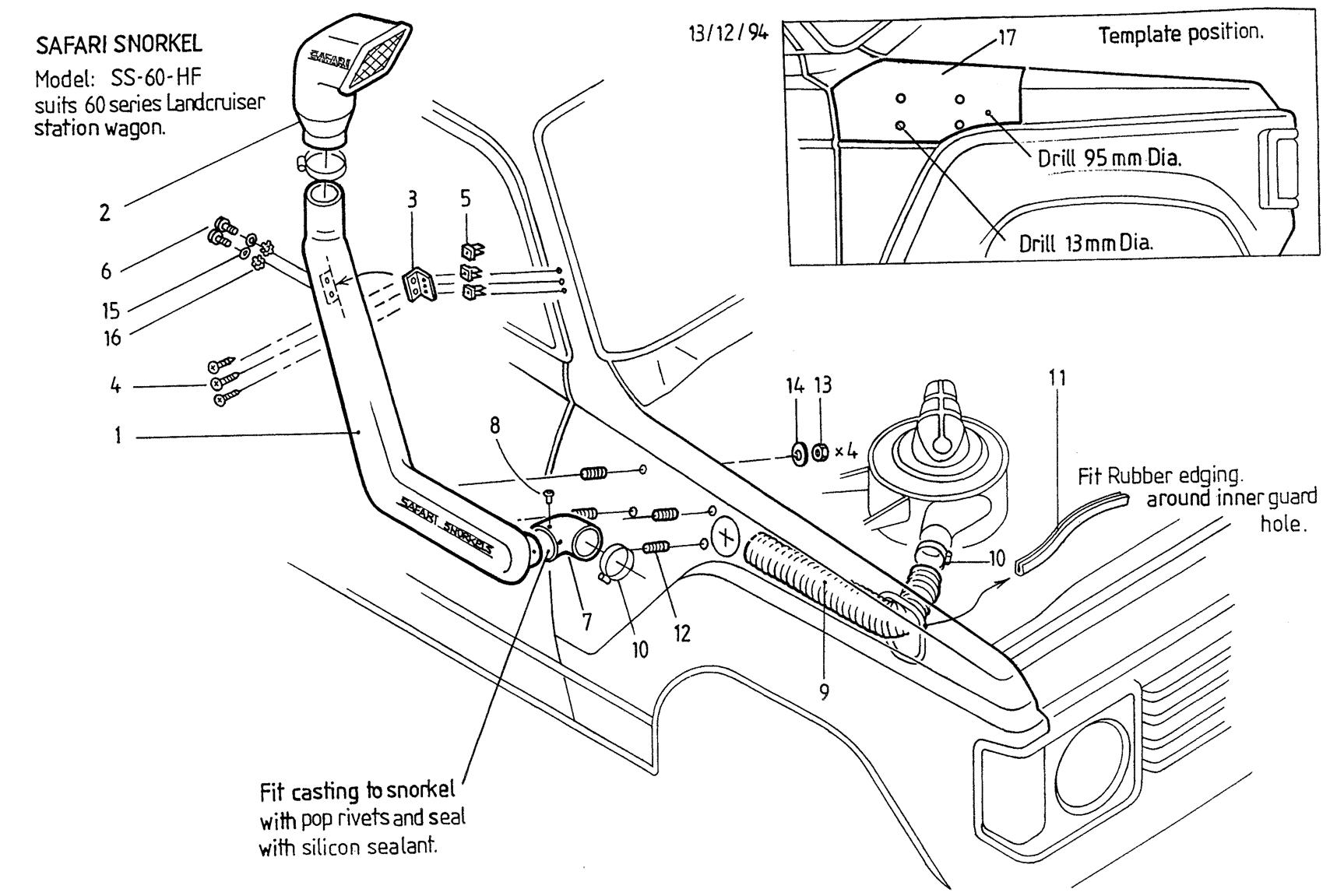 Snorkel Safari Land Cruiser HJ60 HJ61 – Image 2
