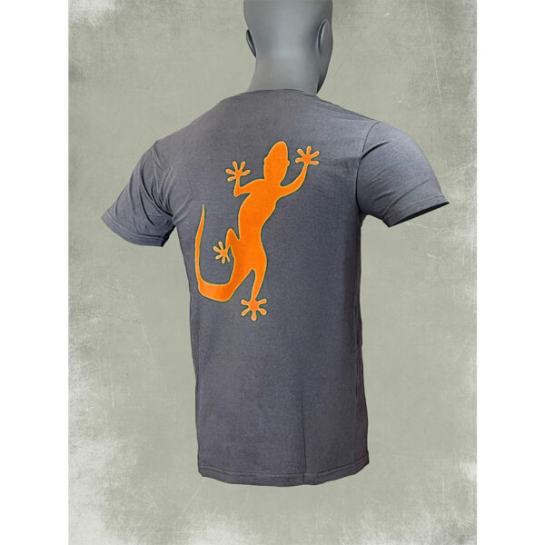 Alternative view of Tshirt homme salamandre orange gris foncé