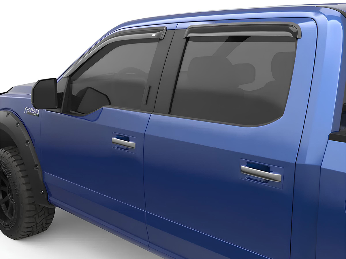 Jeu 4 déflecteurs de vitre avant et arrière EGR Hilux Vigo - montage collé – Image 2