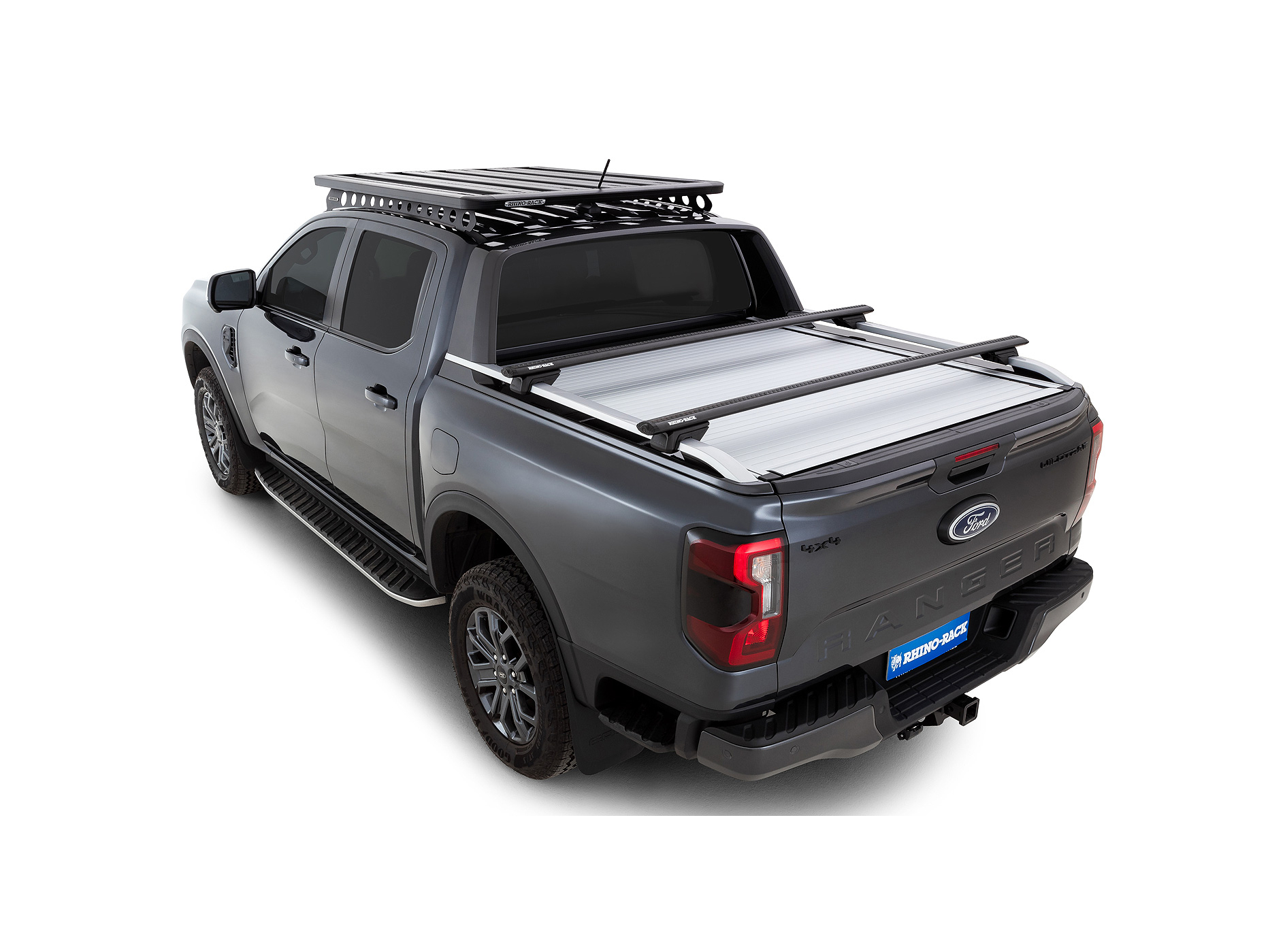Kit 2 barres de toit Rhino Rack Sportz 1650mm Ford Ranger T9 Wildtrak avec rails de toit 2022+ – Image 4