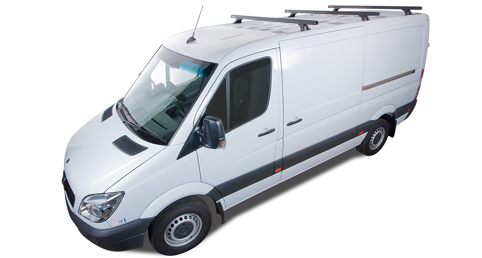 Kit 3 barres de toit noire Heavy Duty 1800mm avec pieds RLTF – Image 3