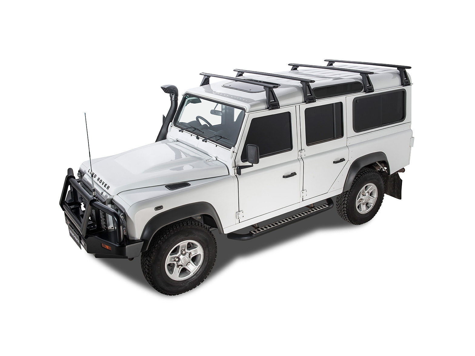 Kit 4 barres de toit Rhino Rack Sportz 1500mm Land Rover Defender 110 1993-2020 – Image 4