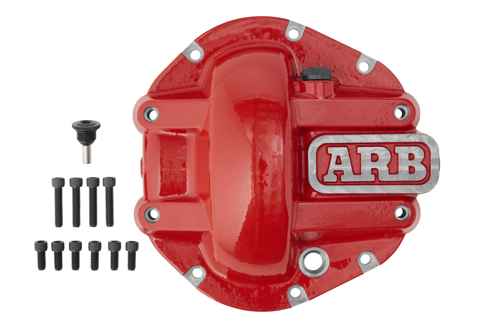 Coquille de protection rouge ARB pont DANA 44 Jeep Wrangler JK TJ – Image 3