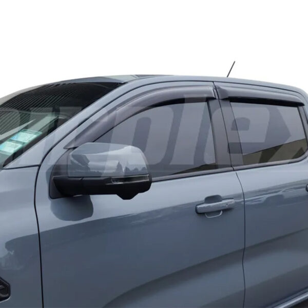 Jeu 4 déflecteurs vitre teintés avant et arrière Ford Ranger T9 VW Amarok