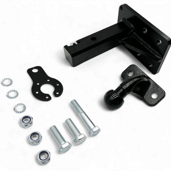 Entretoise homologuée avec rattrapage de jeu carré 2" attelage plaque 4 trous N4-Offroad