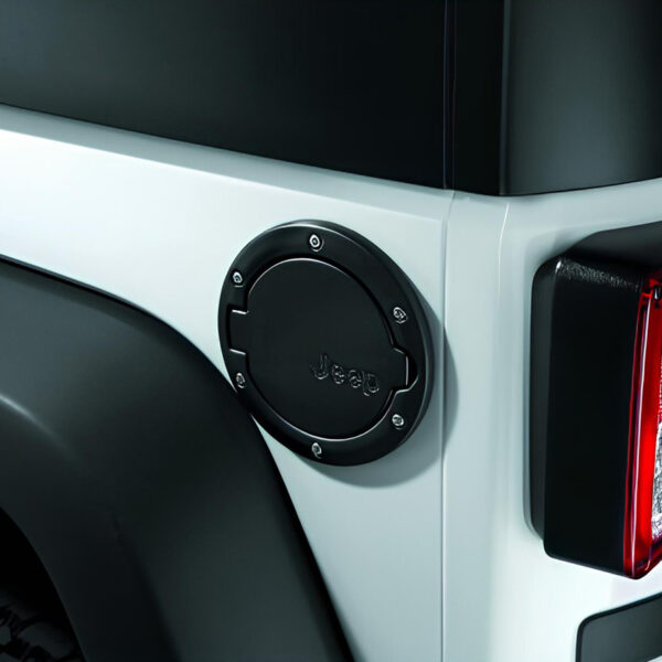 Trappe à carburant en aluminium noir satiné pour Jeep Wrangler JK