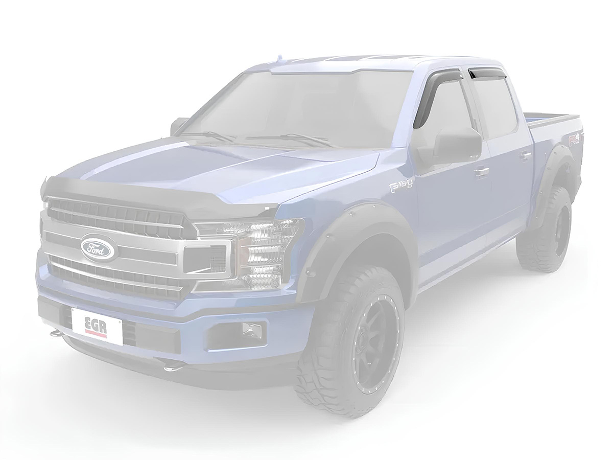 Jeu 4 déflecteurs de vitre avant et arrière EGR Hilux Vigo - montage collé – Image 3