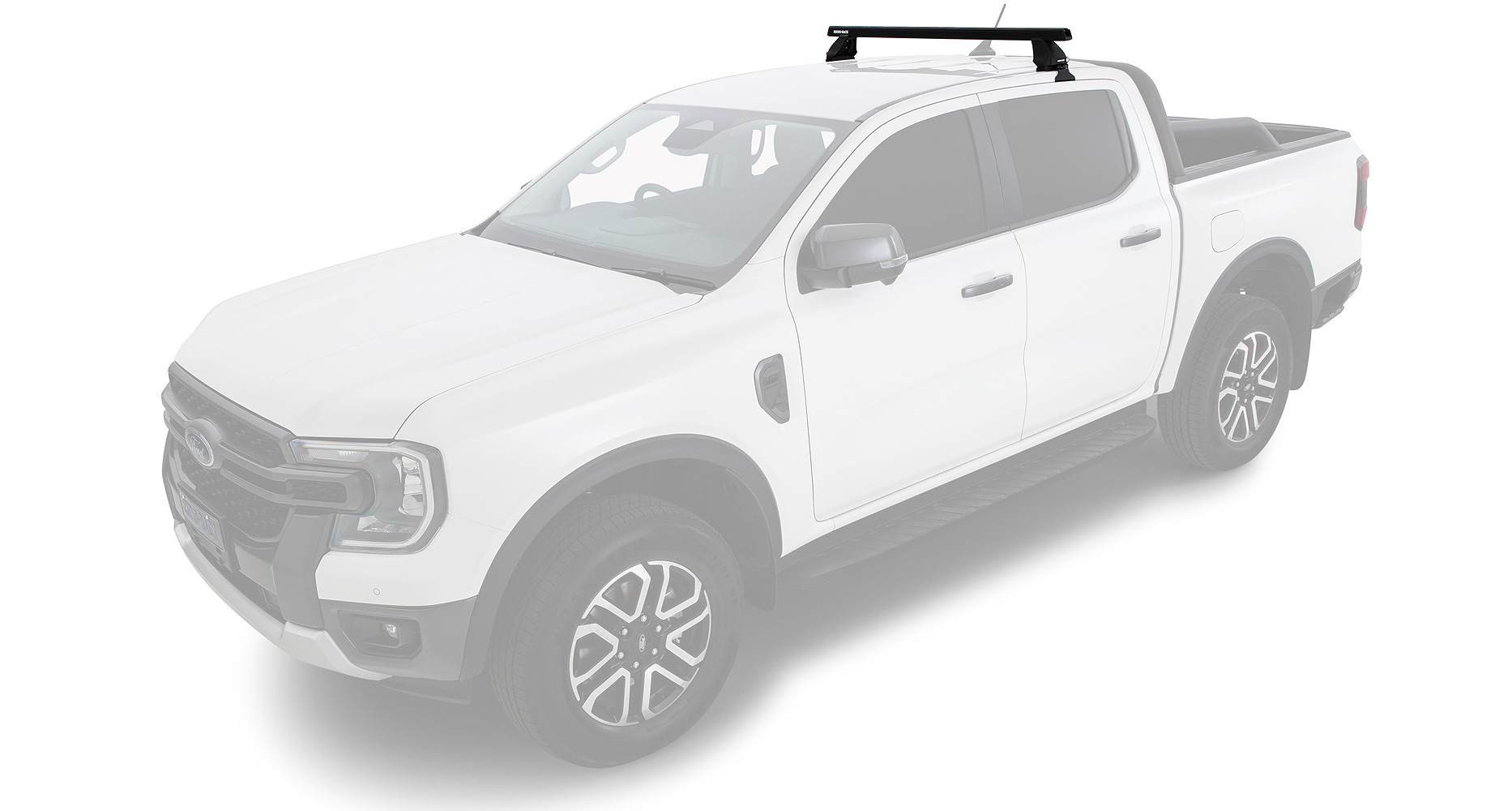 Kit 1 barre de toit arrière Heavy Duty noire 1250mm série 2500 Ford Ranger T9 & Raptor T9 (P703) 2022- – Image 3