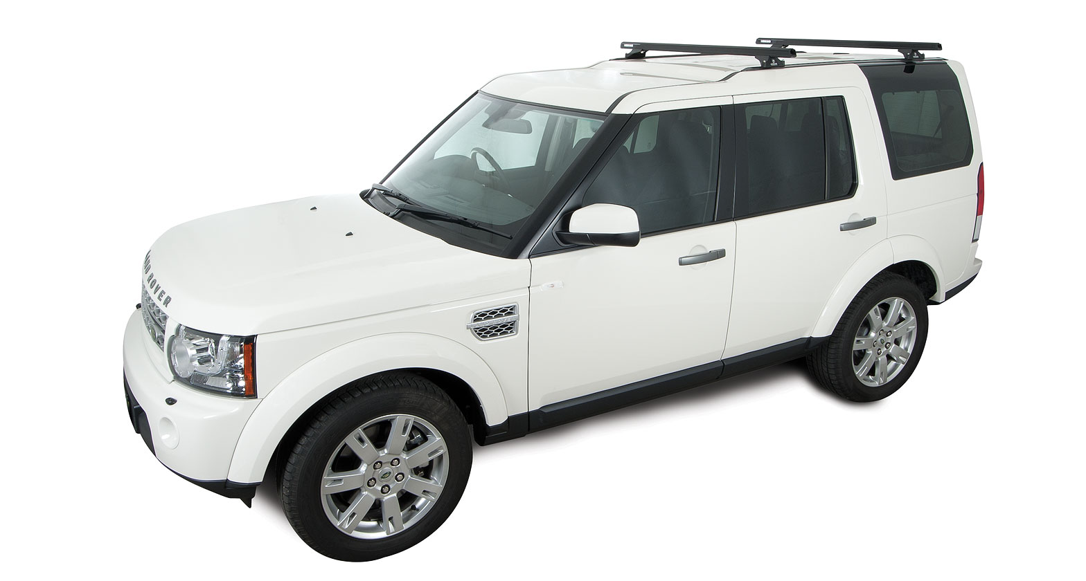 Kit 2 barres de toit noire 1375mm Heavy Duty RLTP Trackmount Land Rover Discovery 3 & 4 2005-2017 – Image 3