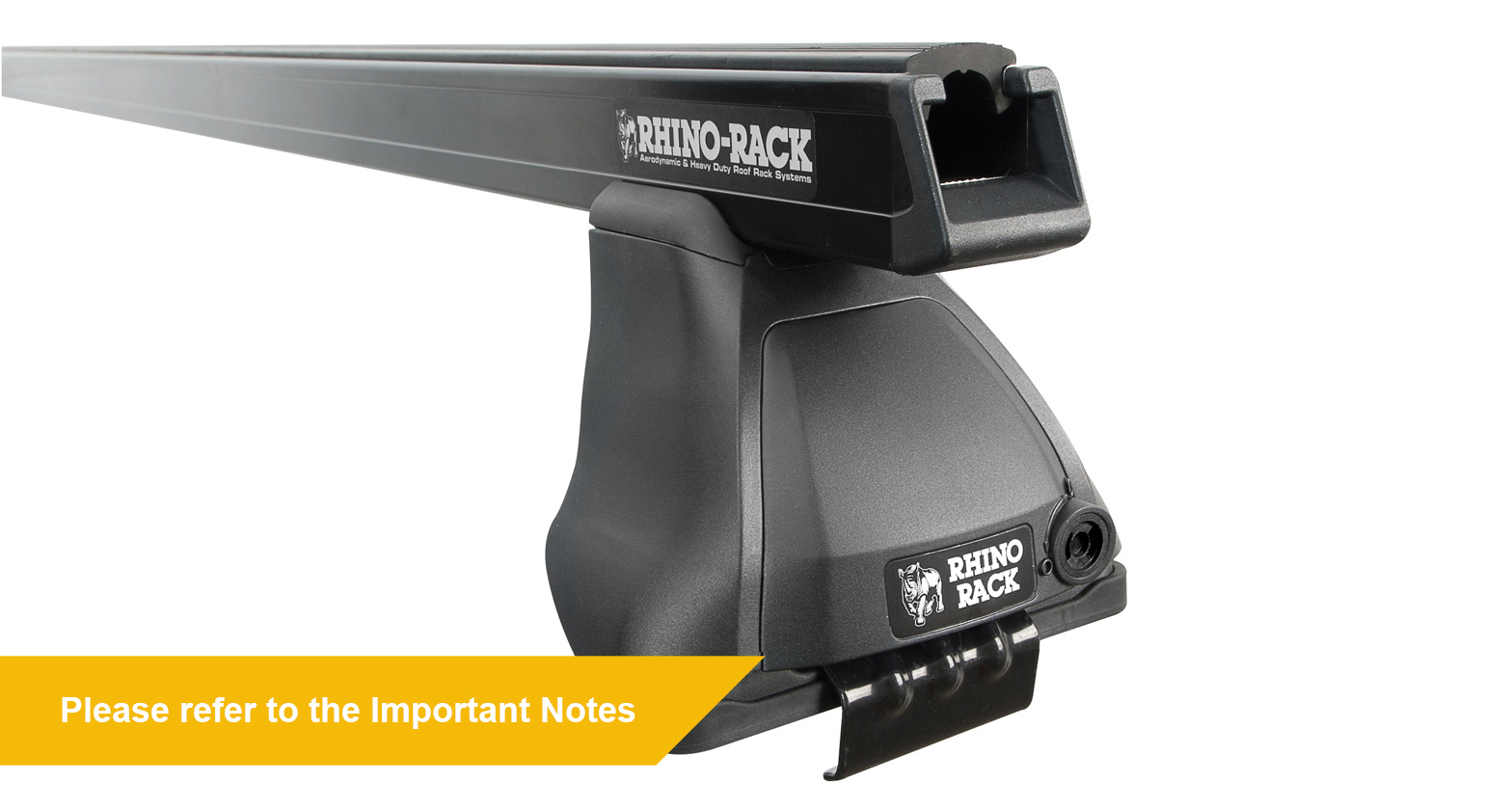 Kit 2 barres de toit Heavy Duty noire 1250mm série 2500 Toyota Hilux Revo 2015- – Image 4