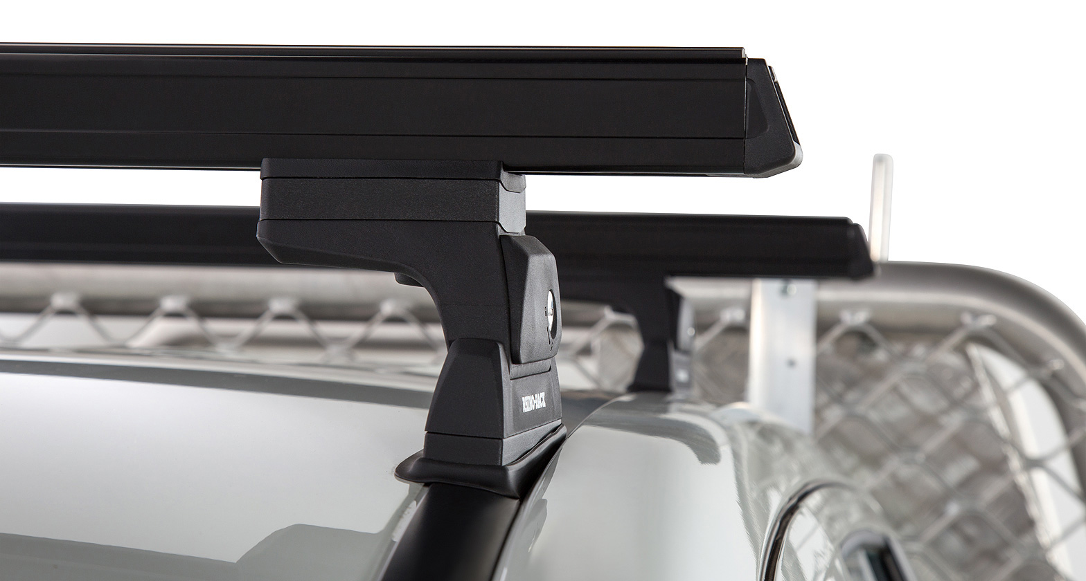 Kit 2 barres de toit noire 1250 mm Heavy Duty RLT600 Ditch Mount Mitsubishi L200 Gen V MQ/MR 2015- – Image 4