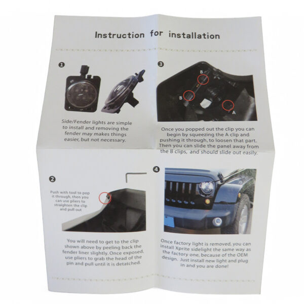 Feux répétiteurs clignotants fumés leds pour Jeep Wrangler JK - la paire – Image 4