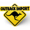 Panneau métal signalétique OUTBACK IMPORT