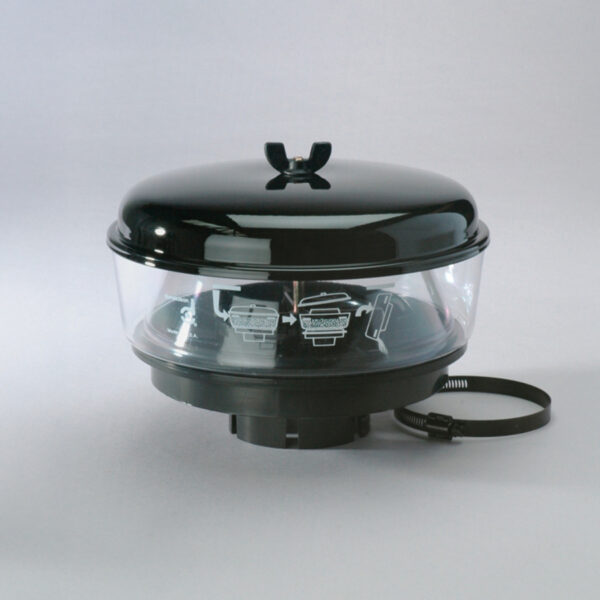 Préfiltre cyclonique Donaldson transparent Ø10" avec entrée Ø3.8"