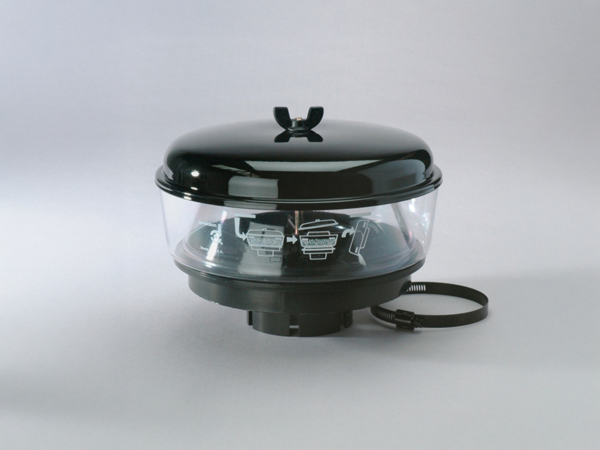 Préfiltre cyclonique Donaldson transparent Ø10" avec entrée Ø3.8"