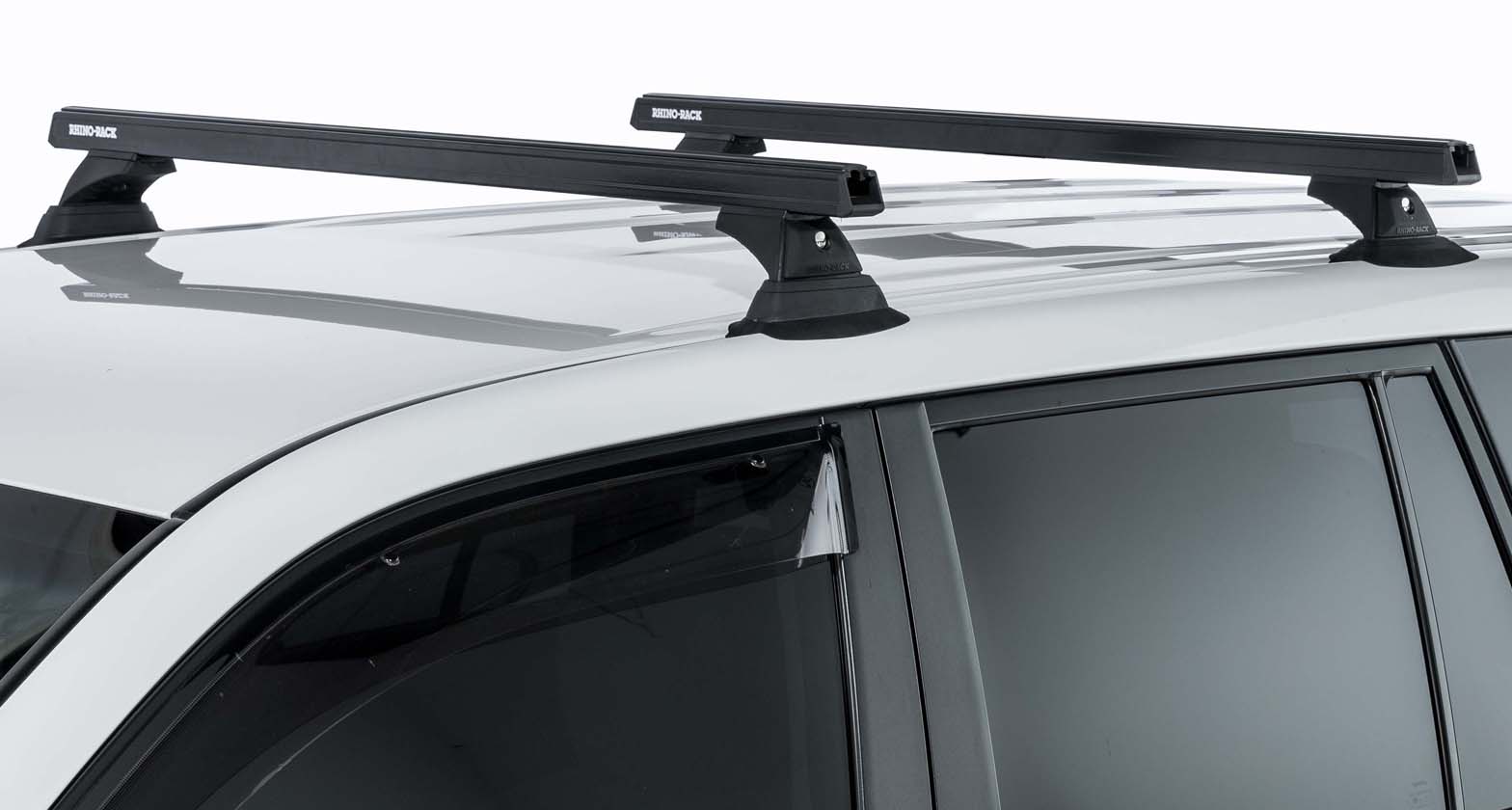 Kit 1 barre de toit avant noire Heavy Duty 1375mm avec pied RCH Toyota Land Cruiser série 200 2007-2021 – Image 4