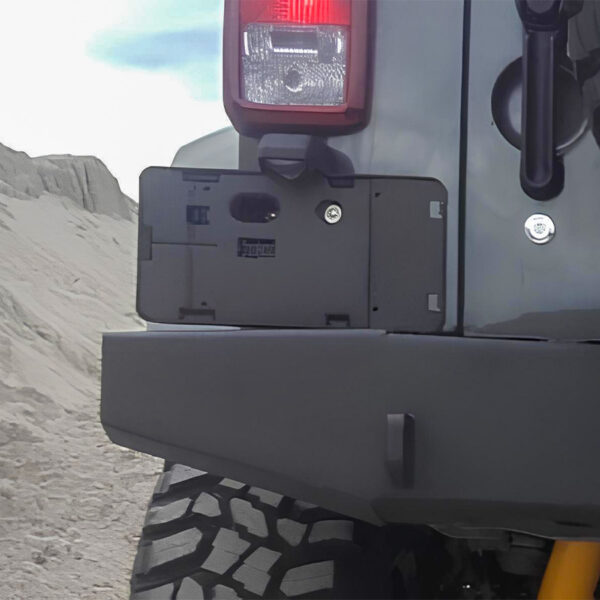 Support de plaque immatriculation format US pour Jeep Wrangler JK