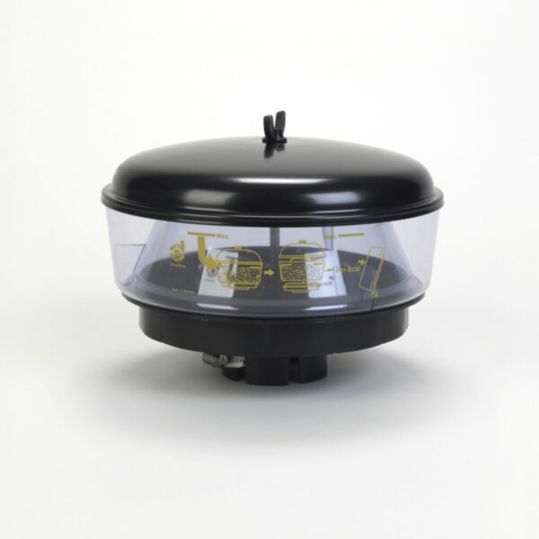 Préfiltre cyclonique Donaldson transparent Ø10" avec entrée Ø3"