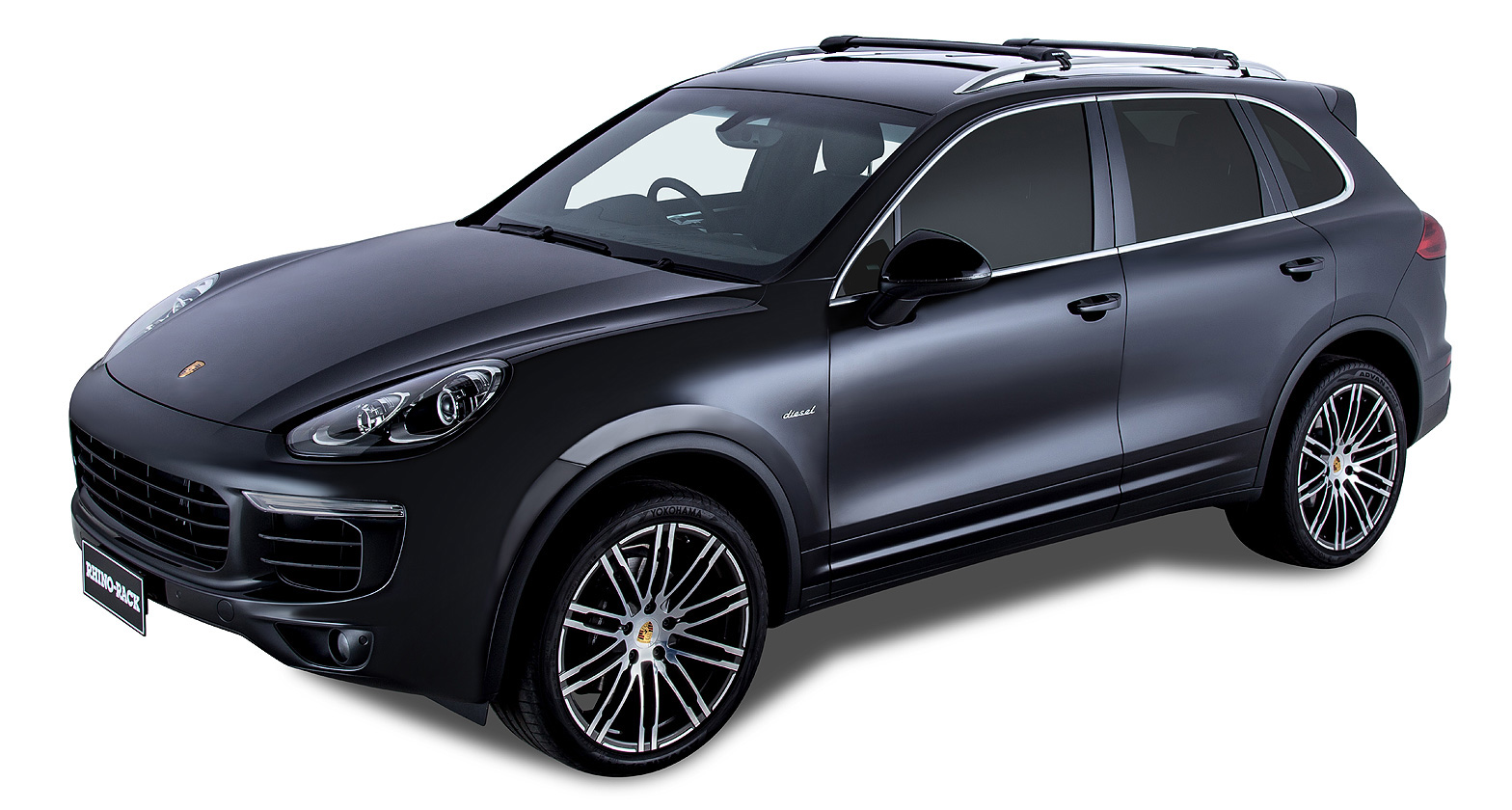 Kit 2 barres de toit noire 845/905mm Vortex montage StealthBar – Image 5