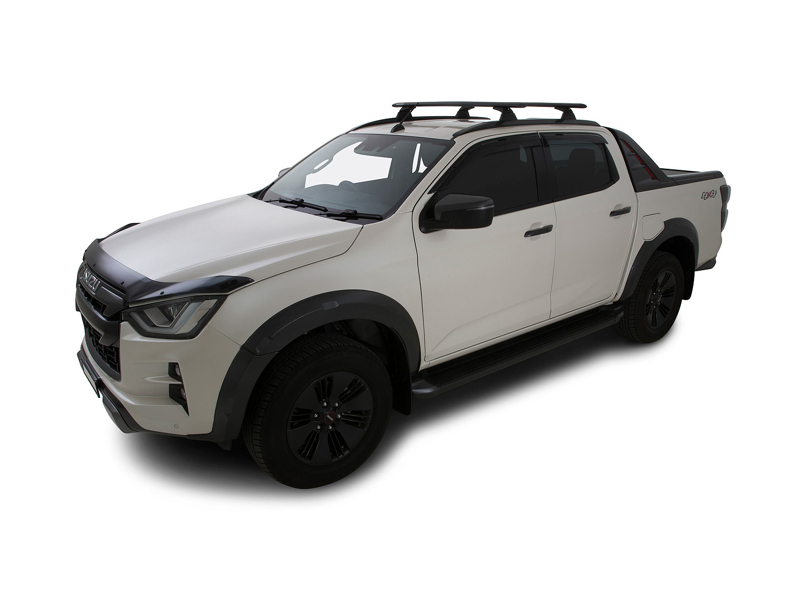 Kit 2 barres de toit Rhino Rack Sportz 1260mm Isuzu D-Max X-Terrain Double Cab rails de toit affleurants 2020+ – Image 5