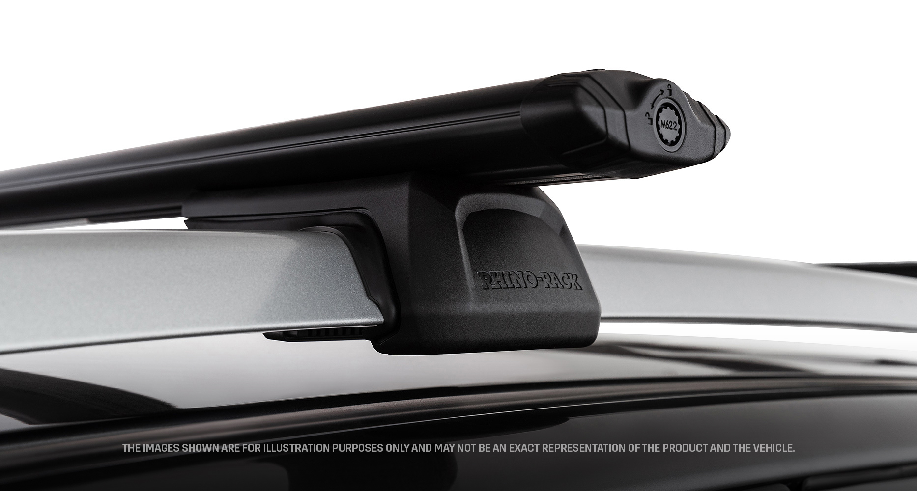 Kit 2 barres de toit transversales Vortex 1180mm pieds RX100 Rhino Rack – Image 5