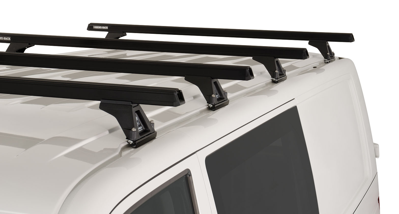 Kit 4 barres de toit noire Heavy Duty 1500mm avec pieds RLTF Volkswagen Caravelle/Multivan/Transporter T5/T6 – Image 5