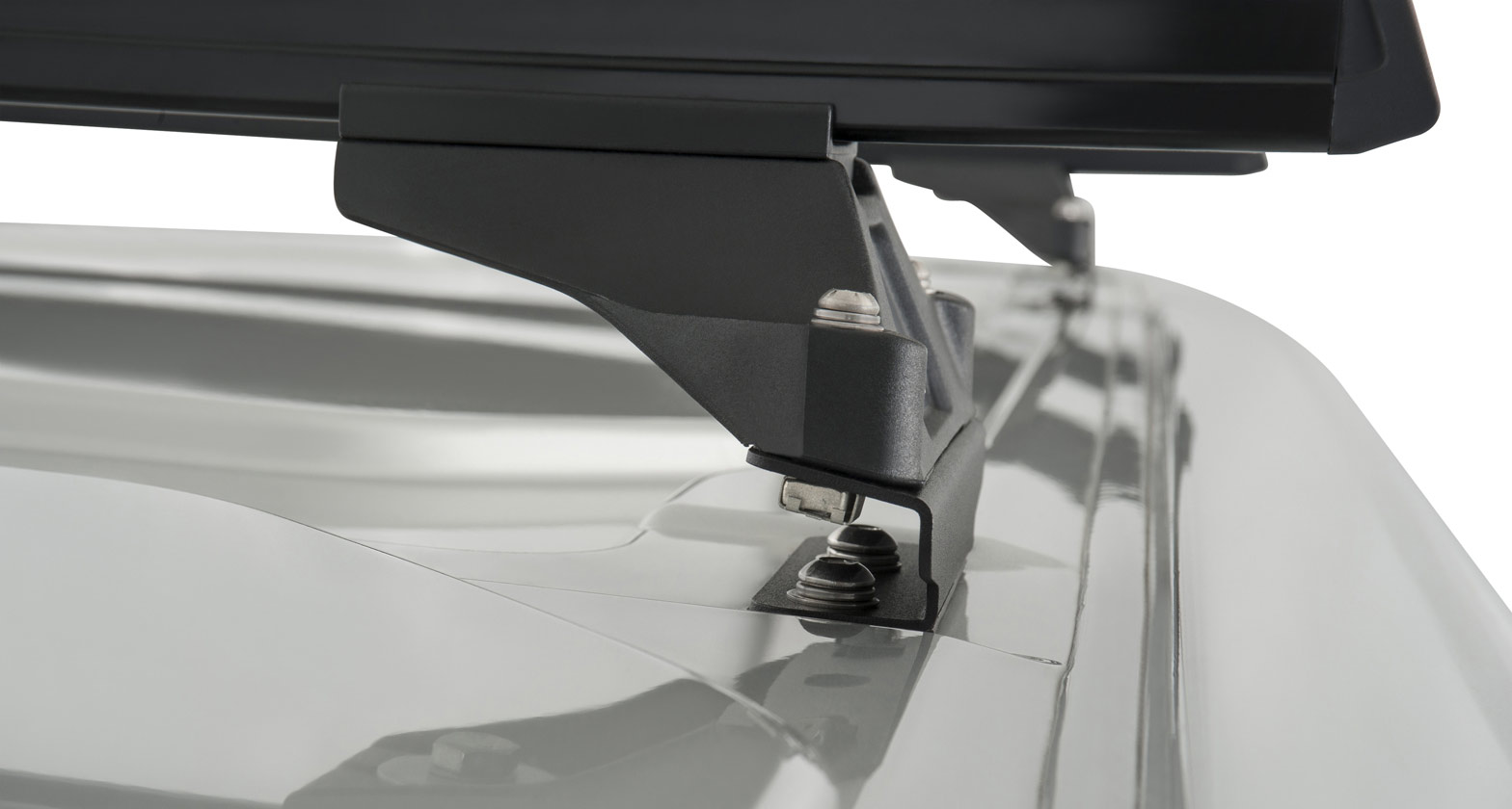 Kit 3 barres de toit noire Heavy Duty avec pieds RLTP Ford Transit Custom 2014- – Image 6