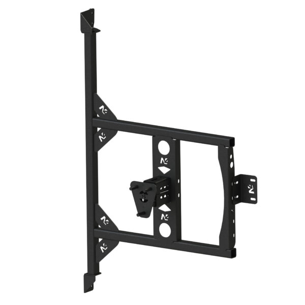 Porte roue de secours en inox sur porte arrière gauche Fiat Ducato-Campeo N4-Offroad