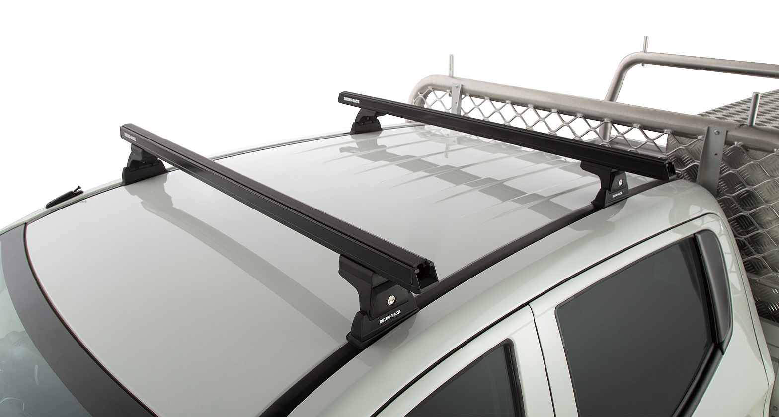 Kit 2 barres de toit noire 1250 mm Heavy Duty RLT600 Ditch Mount Mitsubishi L200 Gen V MQ/MR 2015- – Image 8