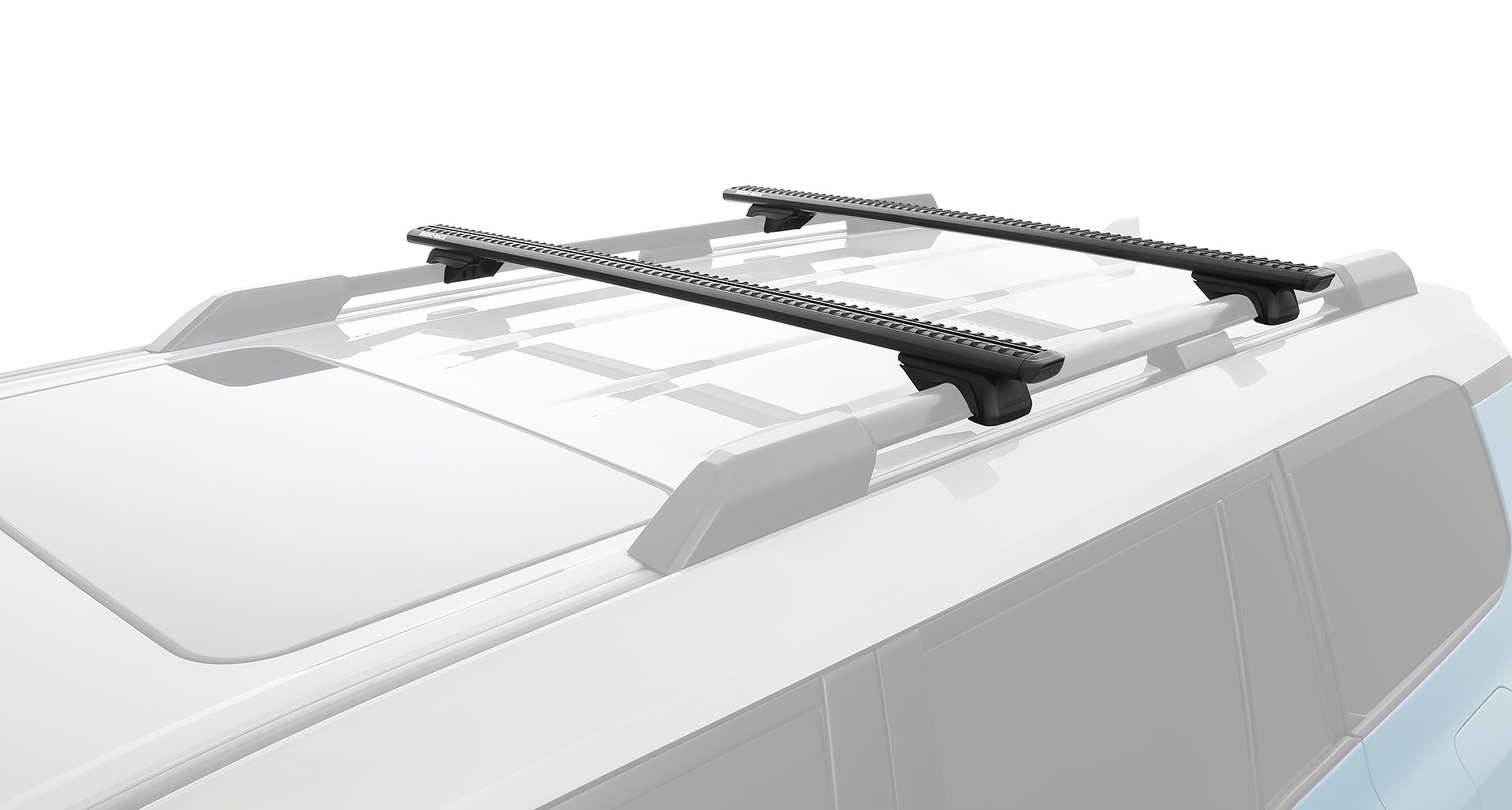 Kit 2 barres de toit Rhino Rack Sportz 1260mm sur rails de toit d'origine