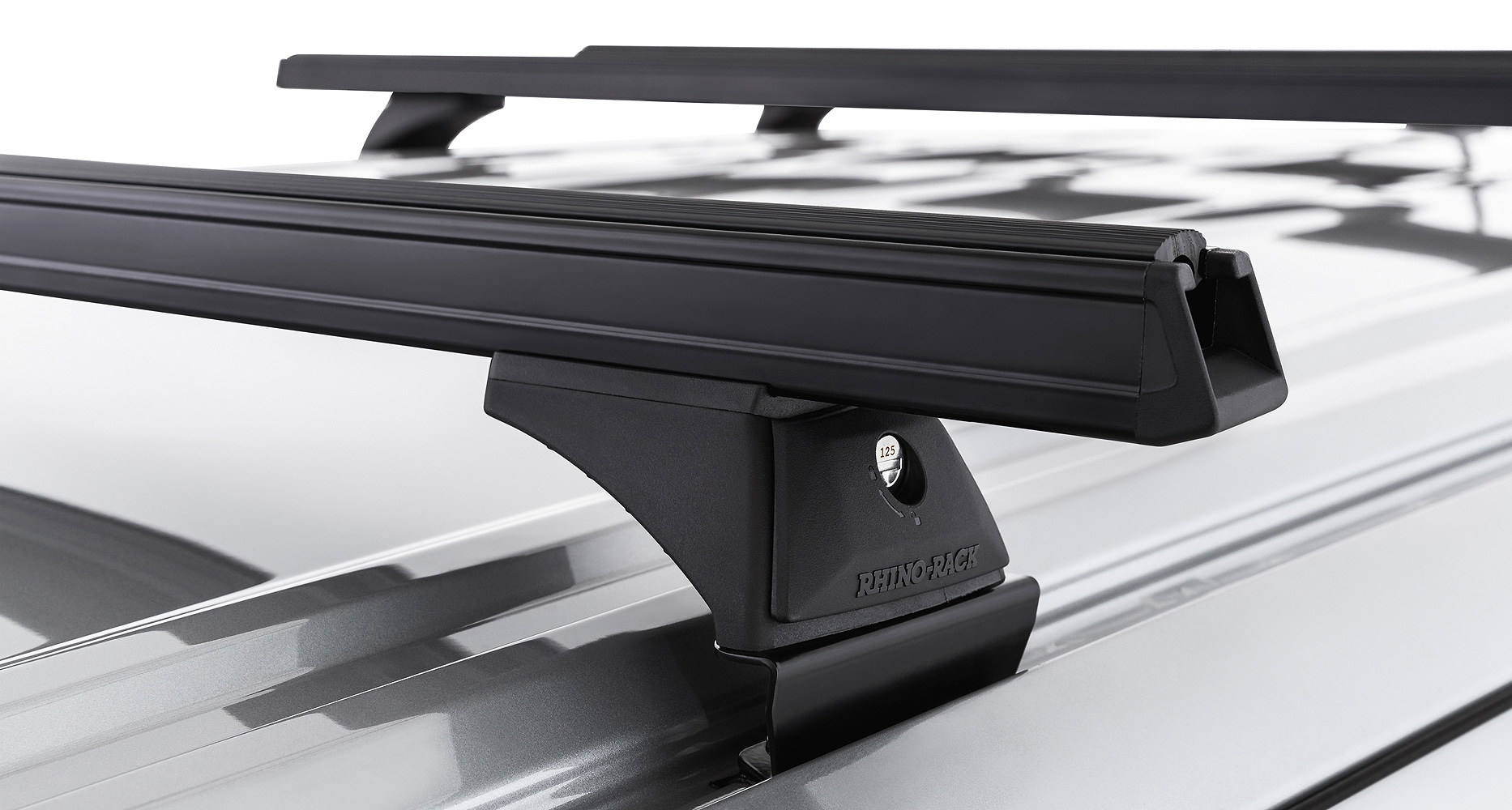 Kit 3 barres de toit noire Heavy Duty 1500mm avec pieds RCH Hyundai Staria-Load US4 2021- – Image 8