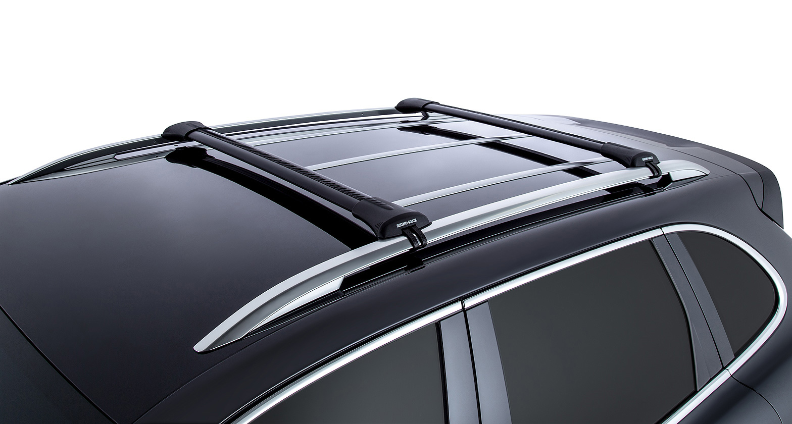 Kit 2 barres de toit noire 845/905mm Vortex montage StealthBar – Image 9