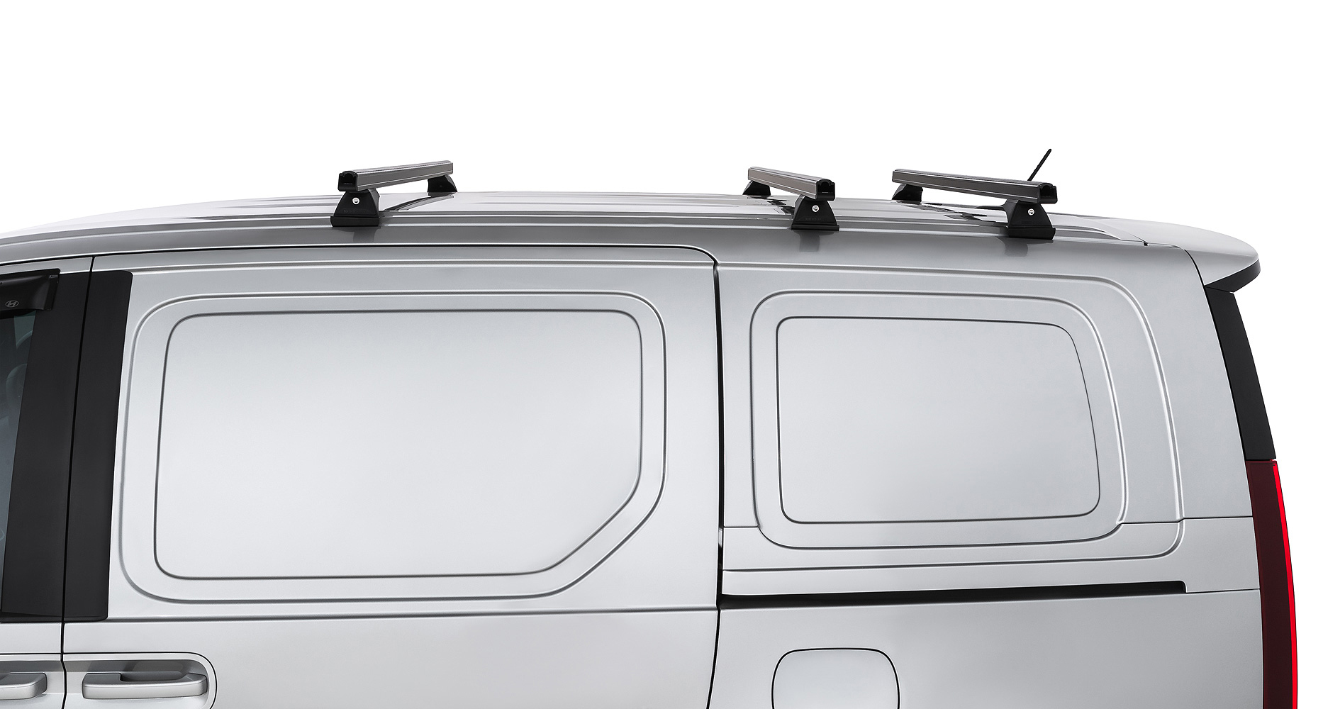 Kit 3 barres de toit noire Heavy Duty 1500mm avec pieds RCH Hyundai Staria-Load US4 2021- – Image 9