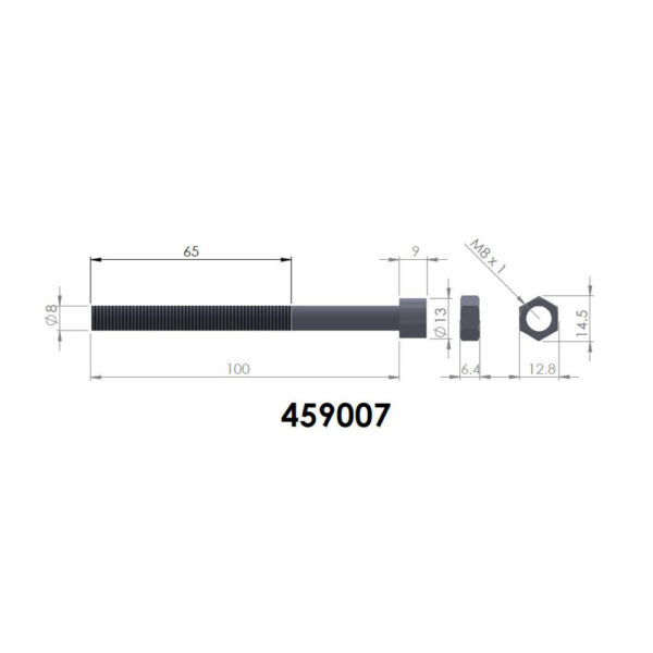 ETOQUIAU LAMES PEDDERS M8x100