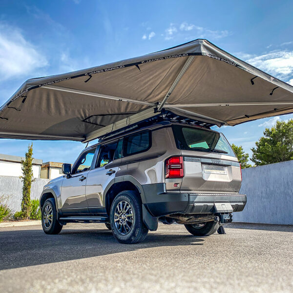 Store autoportant latéral gauche ouverture 270° Falcon 250 James Baroud - Tunnel 70cm