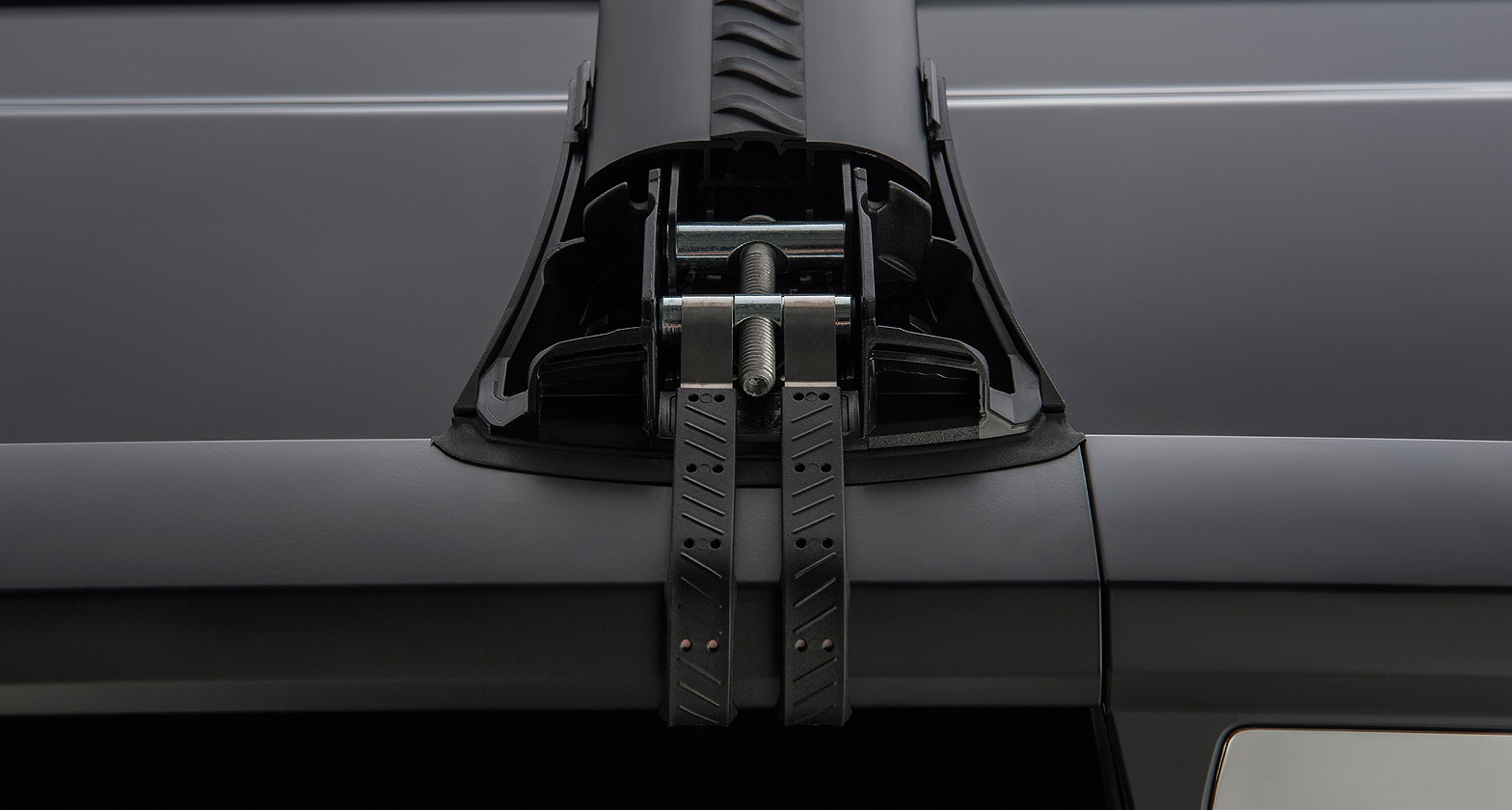 Kit 2 barres de toit noire 905 mm Vortex montage StealthBar – Image 14