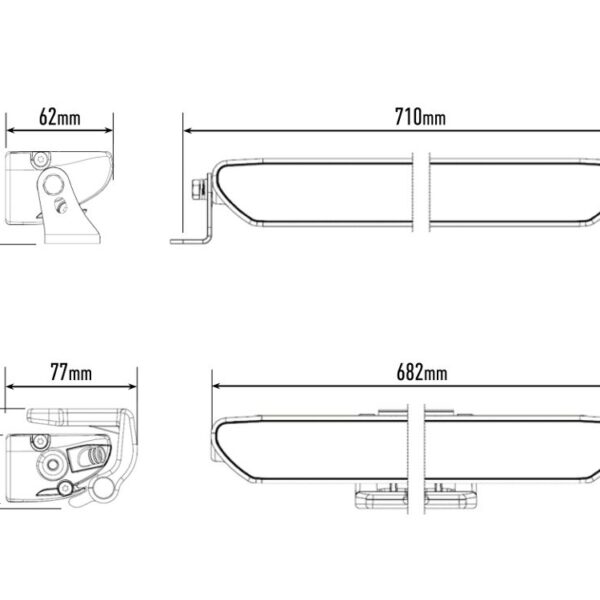 Alternative view of PHARE LED LAZER LINEAR 24 FLOOD