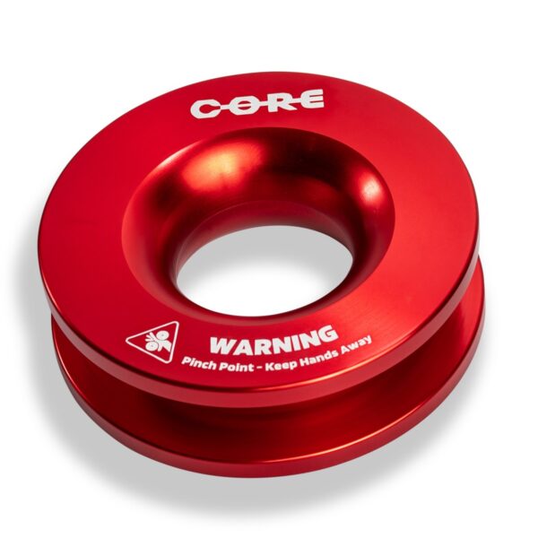 Alternative view of POULIE DE RENVOI CORDE SYNTHETIQUE 98mm (DONUT) - RED - 20.4 TONNES