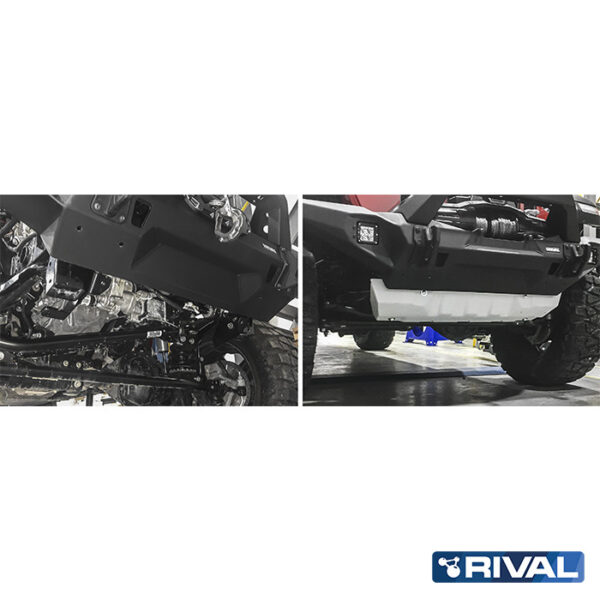 Alternative view of PLAQUE PROTECTION RIVAL BARRE DIRECTION JEEP JL  (bO12)