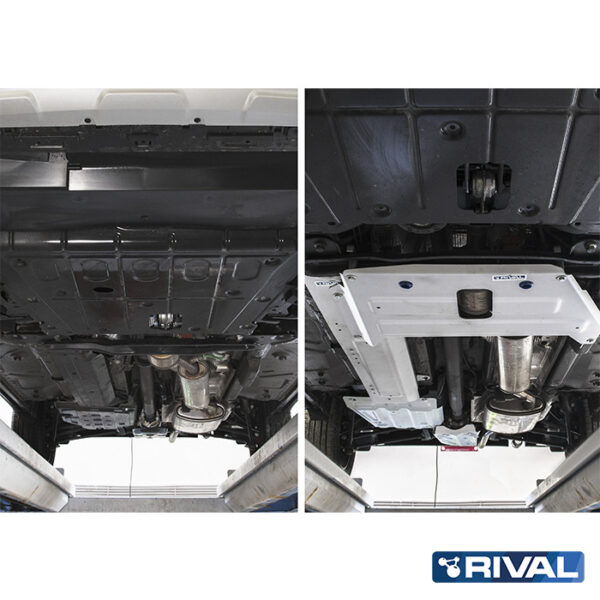 Alternative view of PLAQUE PROTECTION RIVAL TUYAUX CARBURANT DACIA DUSTER 4WD 2010-2018
