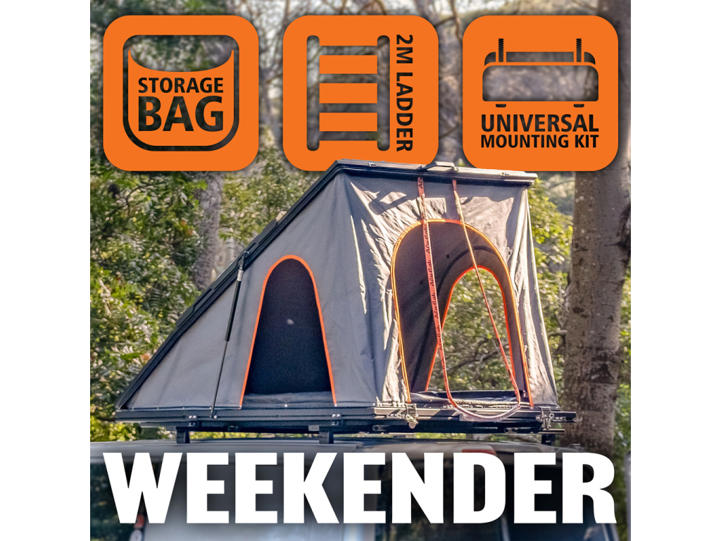 Pack Week-End - Tente de toit Alu-Cab LT-50 Lightweight Noire